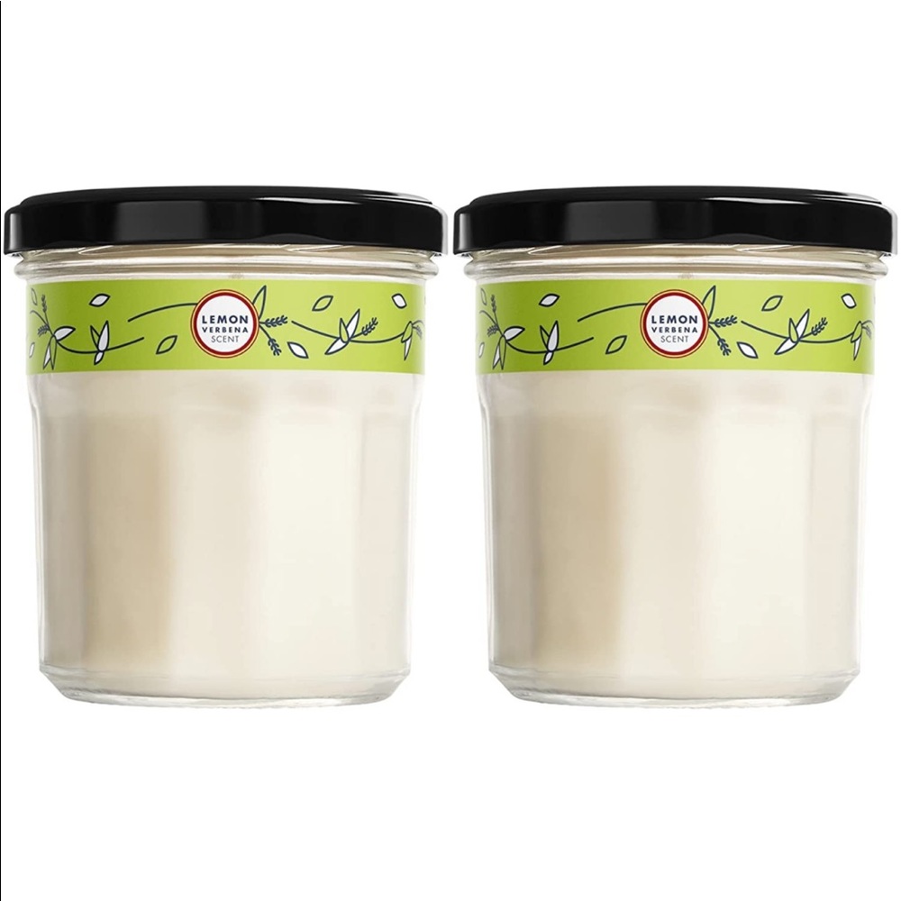 2 x Mrs. Meyer's Soy Aromatherapy Candle, Lemon Verbena, 7.2 oz- Pack of 2